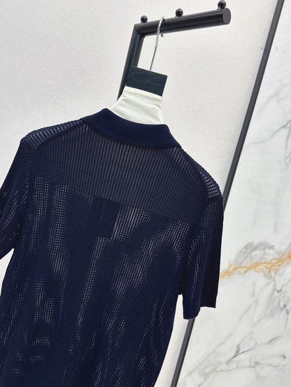 Loro 25ss knit polo shirt