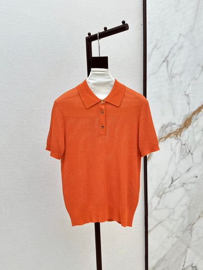 Loro 25ss knit polo shirt