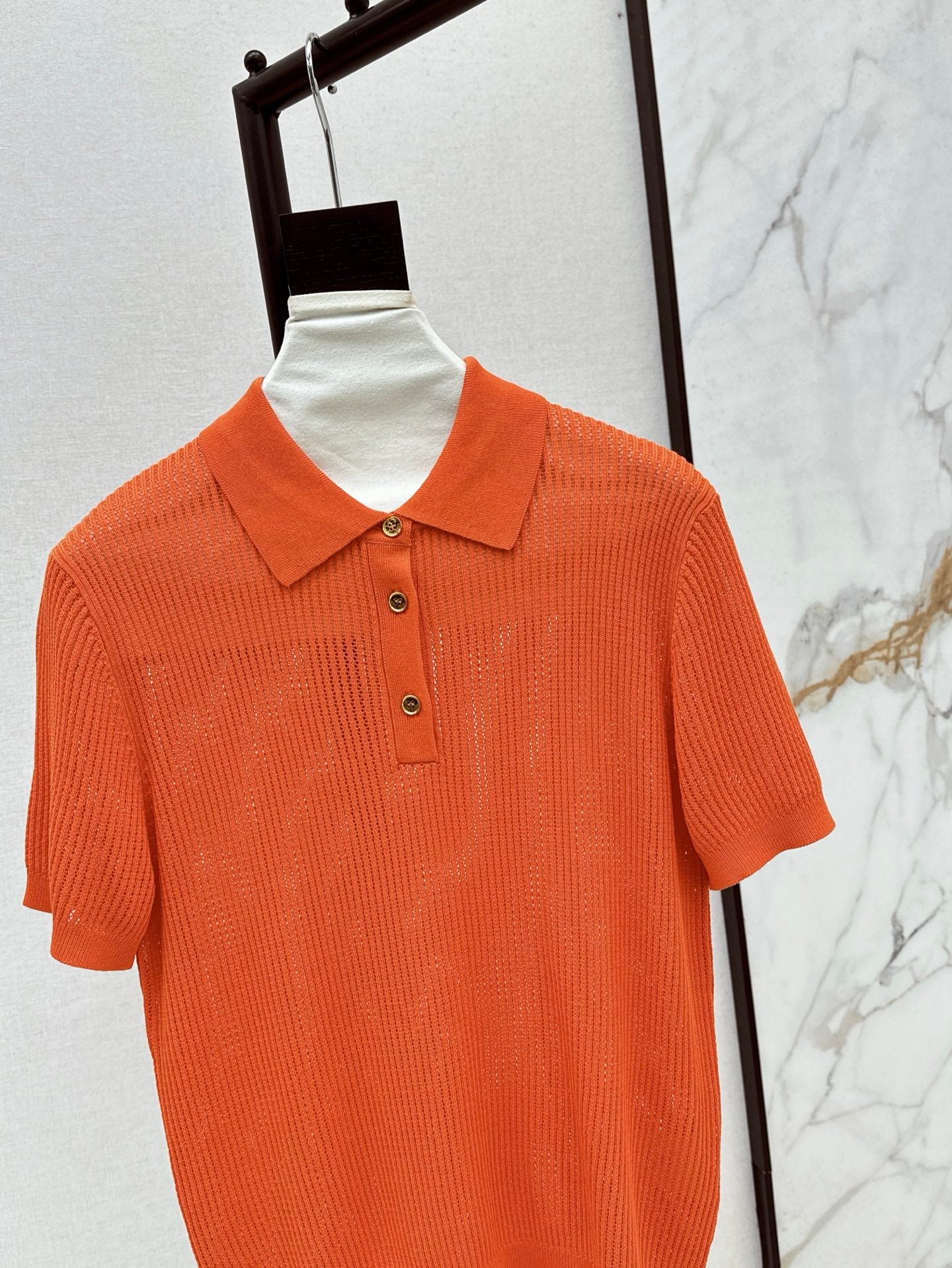 Loro 25ss knit polo shirt