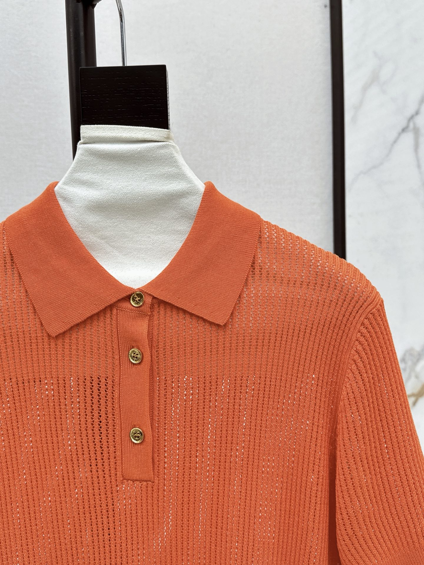 Loro 25ss knit polo shirt