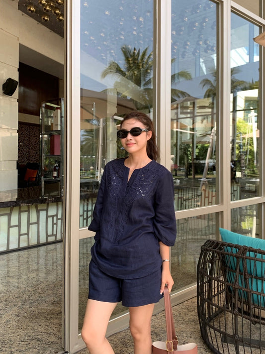 Loro 25ss linen suit