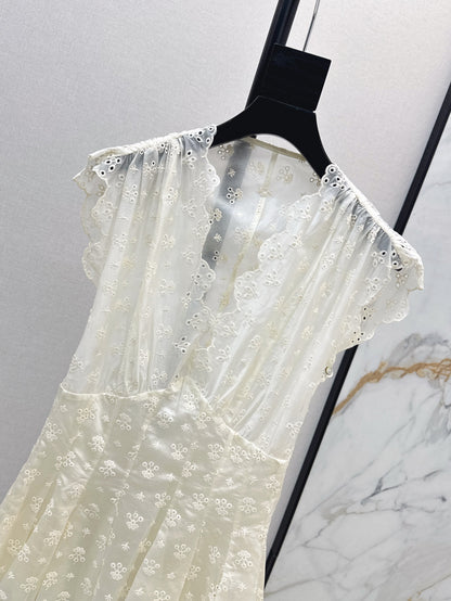 25ss embroidered dress