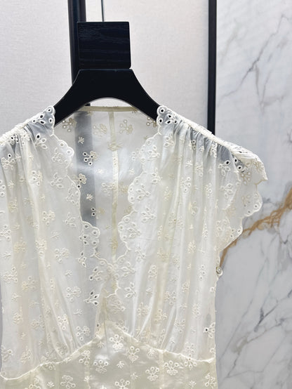 25ss embroidered dress