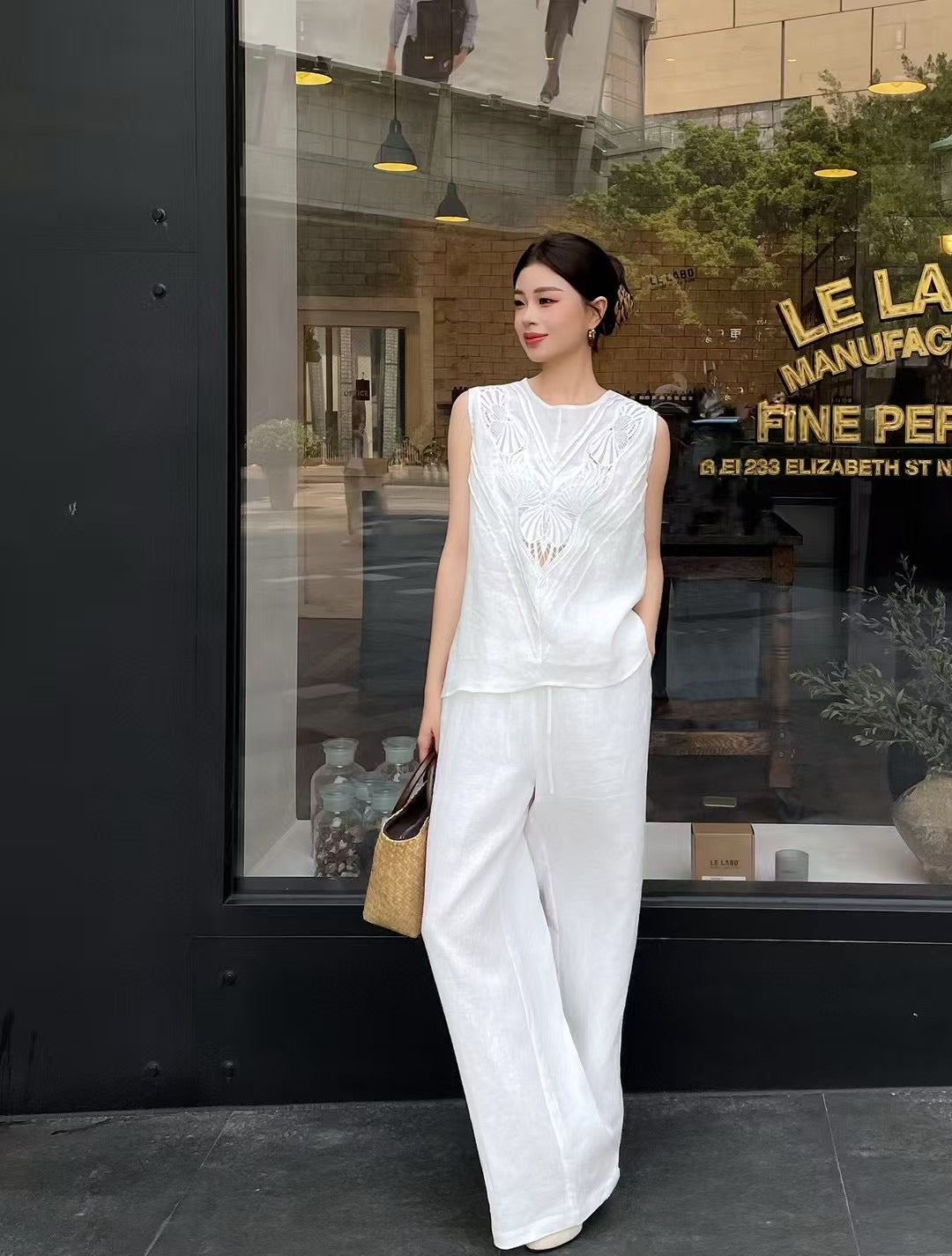 Loro 25ss linen suit