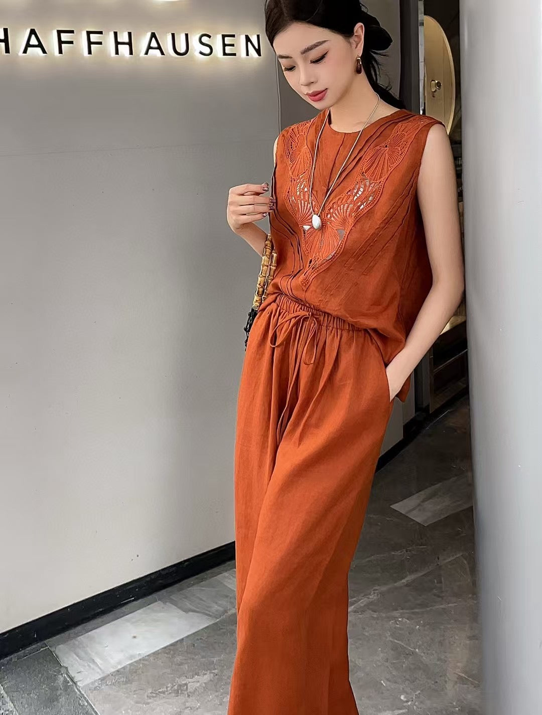 Loro 25ss linen suit
