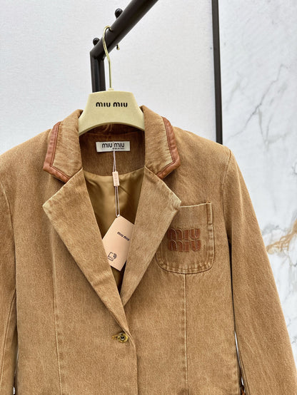 Miu 25ss denim blazer
