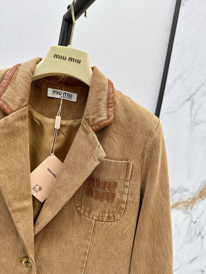 Miu 25ss denim blazer