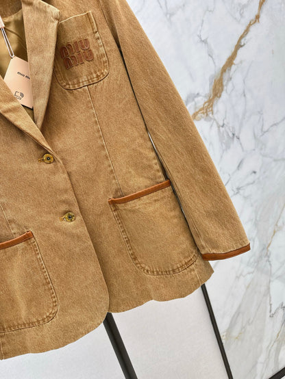 Miu 25ss denim blazer