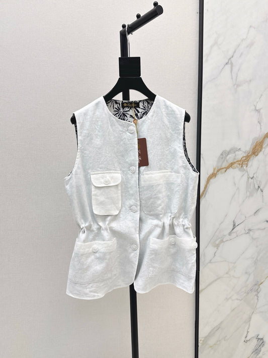 Loro 25ss linen vest