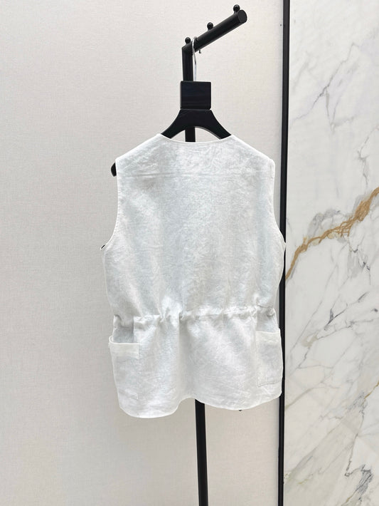 Loro 25ss linen vest