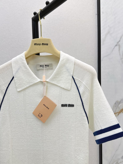 Miu 25ss knit polo