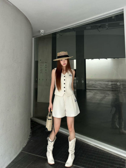 Chan 25ss vest short set