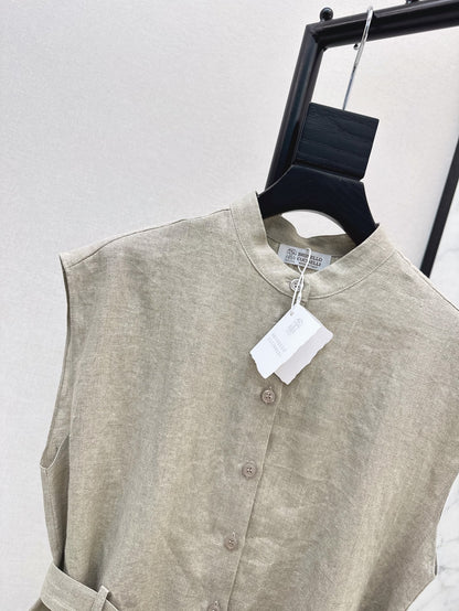 Brune 25ss linen vest