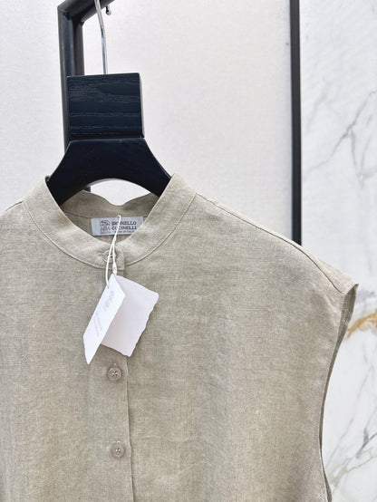 Brune 25ss linen vest