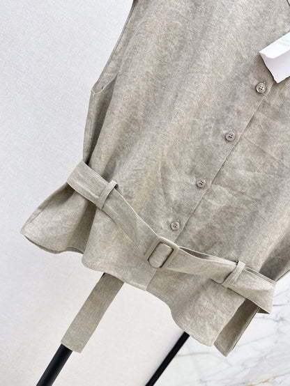 Brune 25ss linen vest