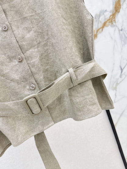 Brune 25ss linen vest
