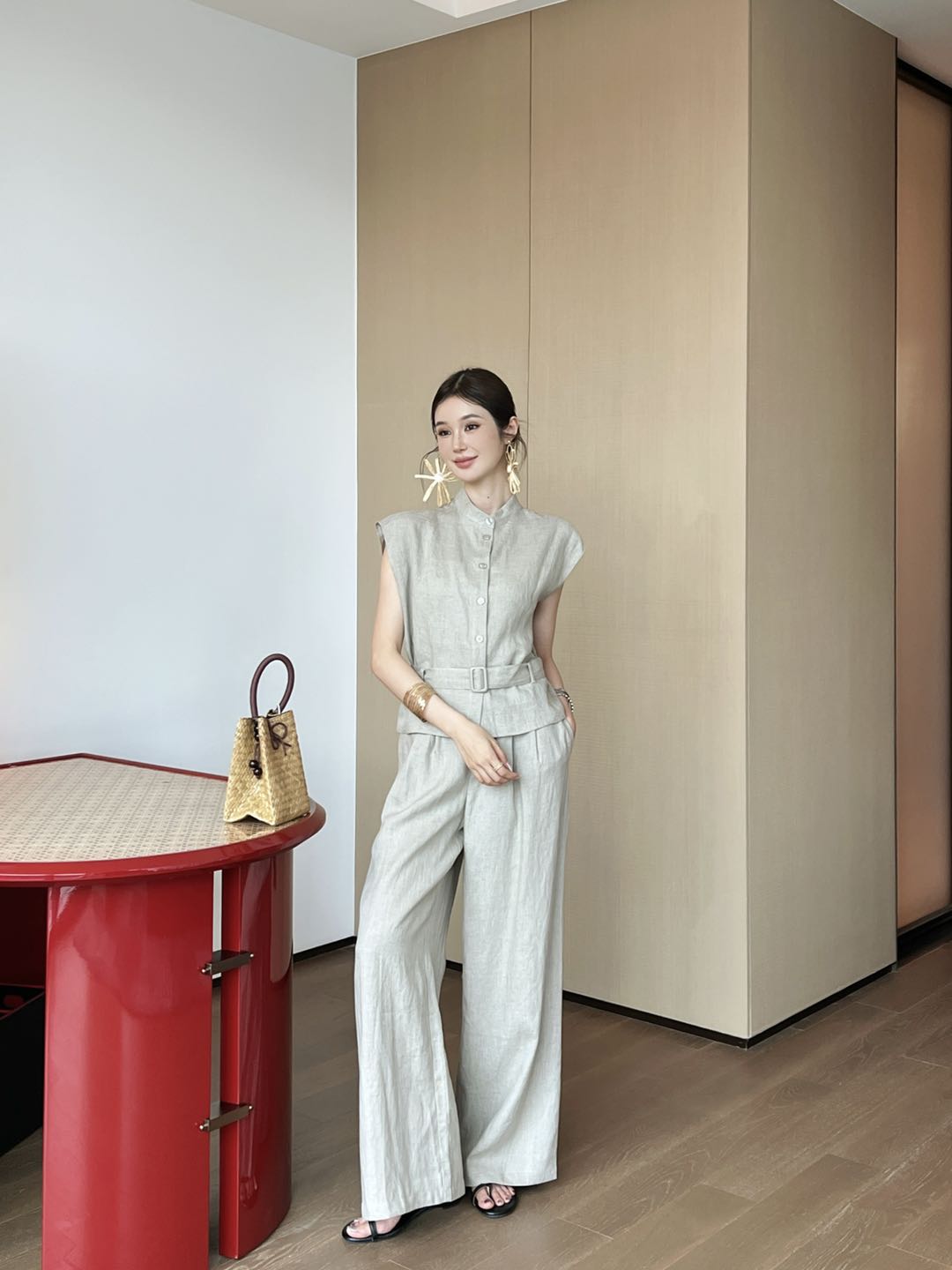 Brune 25ss linen vest