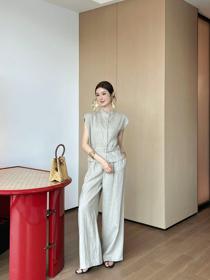 Brune 25ss linen vest