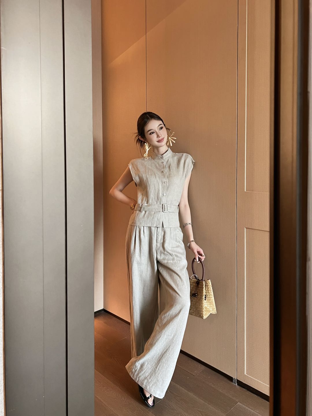 Brune 25ss linen vest