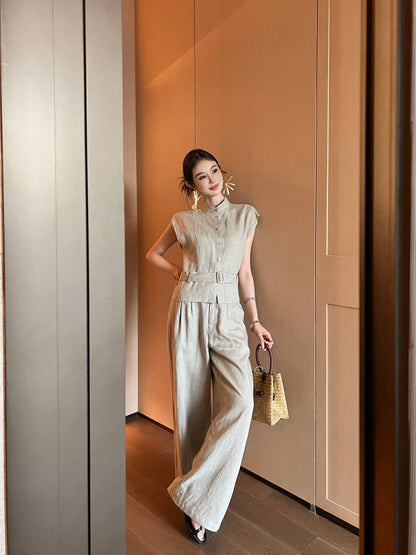 Brune 25ss linen vest