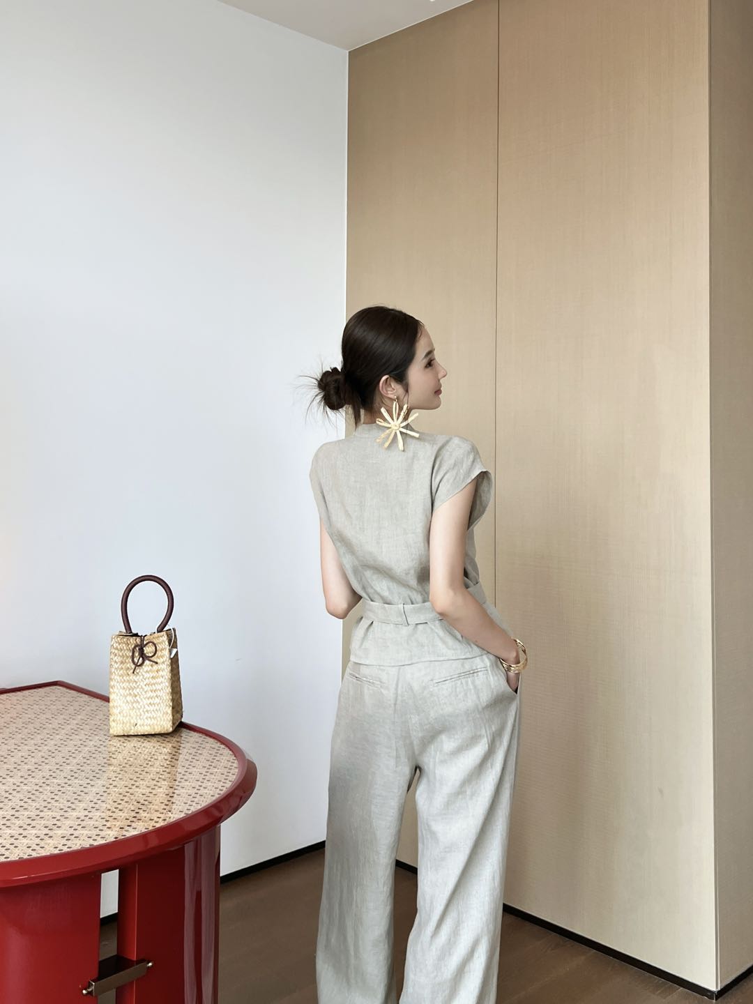 Brune 25ss linen vest