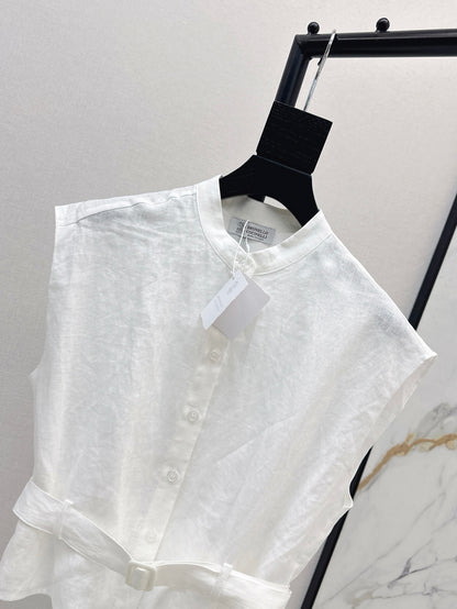 Brune 25ss linen vest