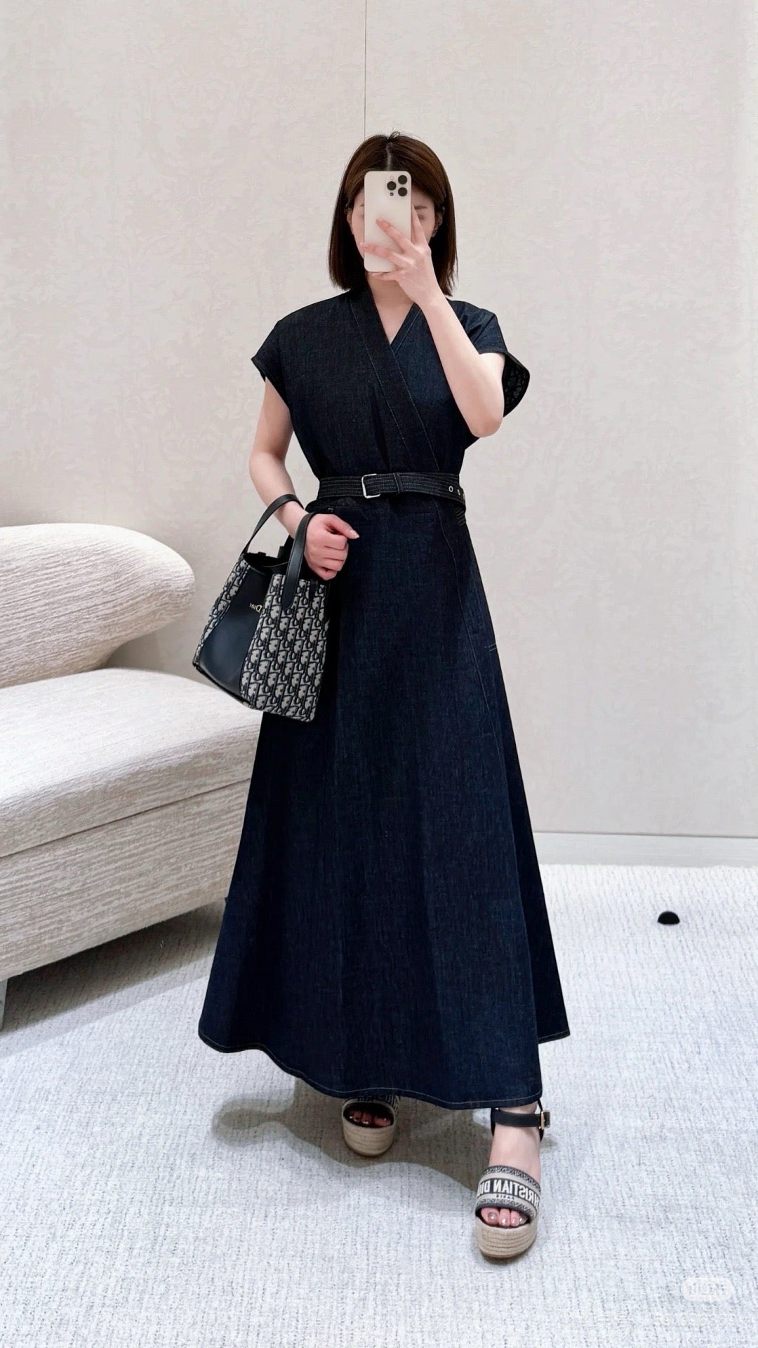 CD 25ss denim dress
