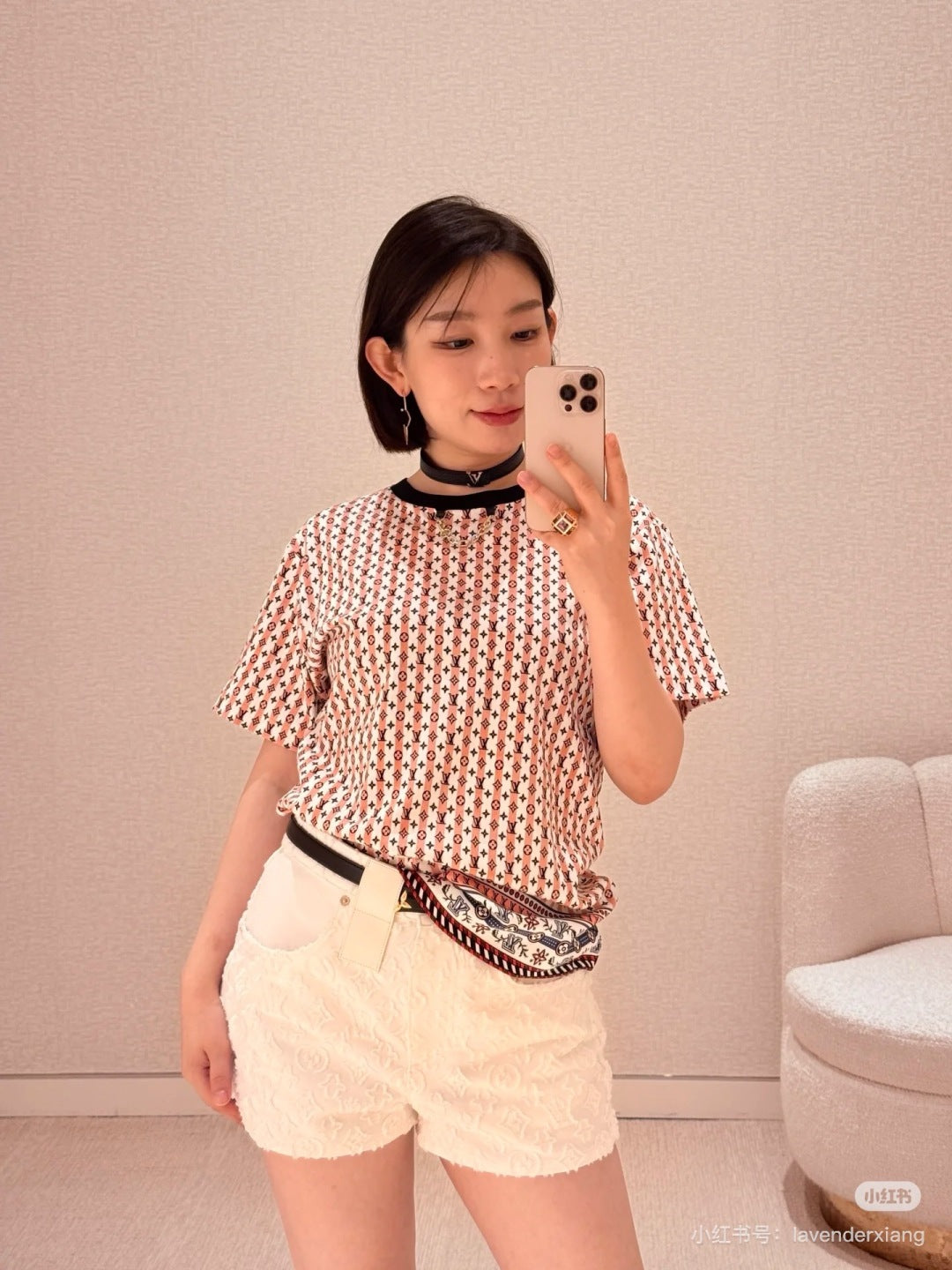 Louis 25ss print t-shirt