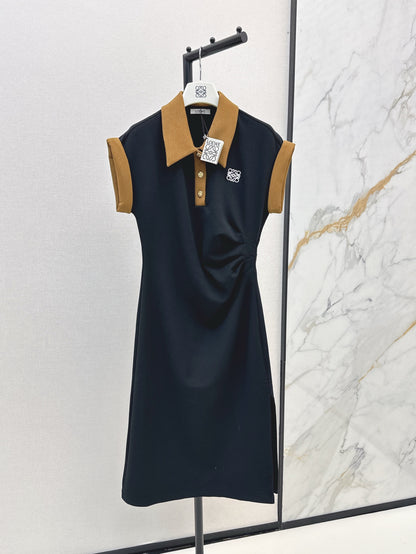 Loe 25ss lapel dress