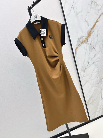 Loe 25ss lapel dress