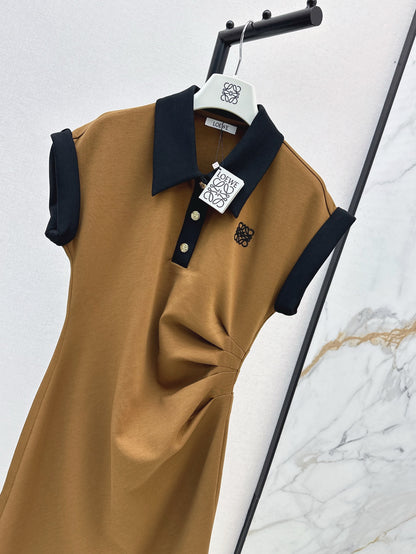 Loe 25ss lapel dress