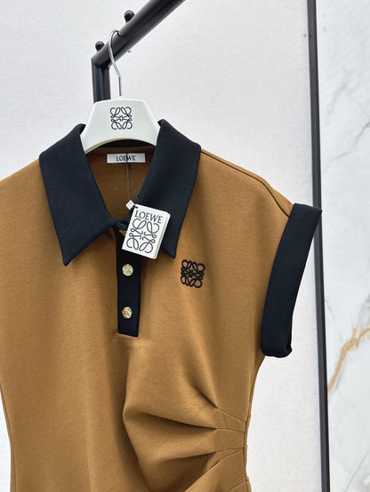 Loe 25ss lapel dress