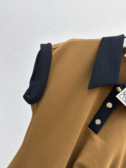 Loe 25ss lapel dress