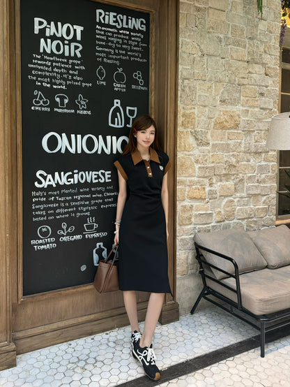 Loe 25ss lapel dress