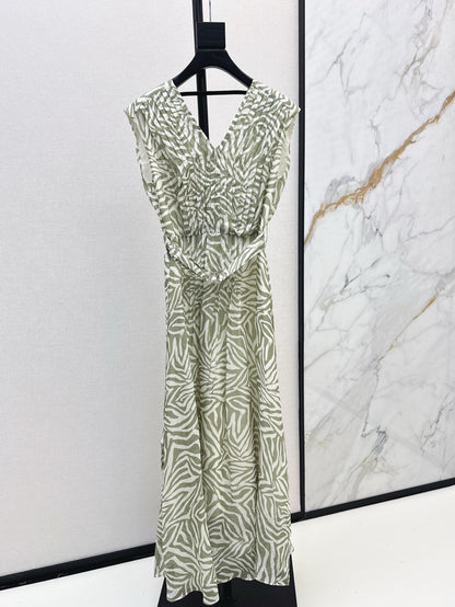 Brune 25ss Silk sleeveless dress