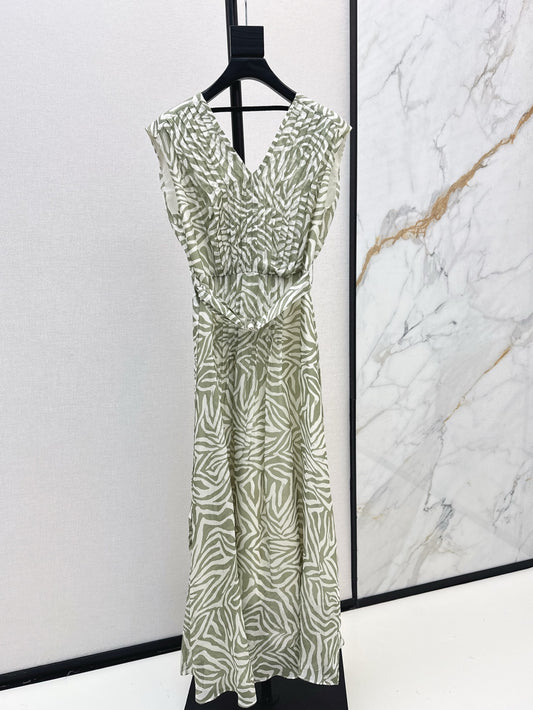 Brune 25ss Silk sleeveless dress
