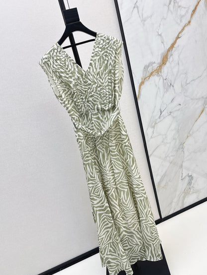 Brune 25ss Silk sleeveless dress