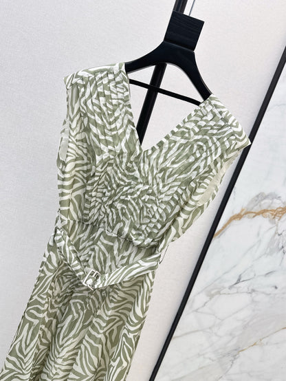 Brune 25ss Silk sleeveless dress