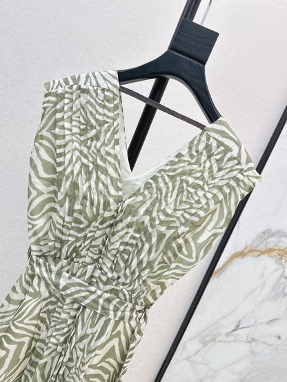 Brune 25ss Silk sleeveless dress
