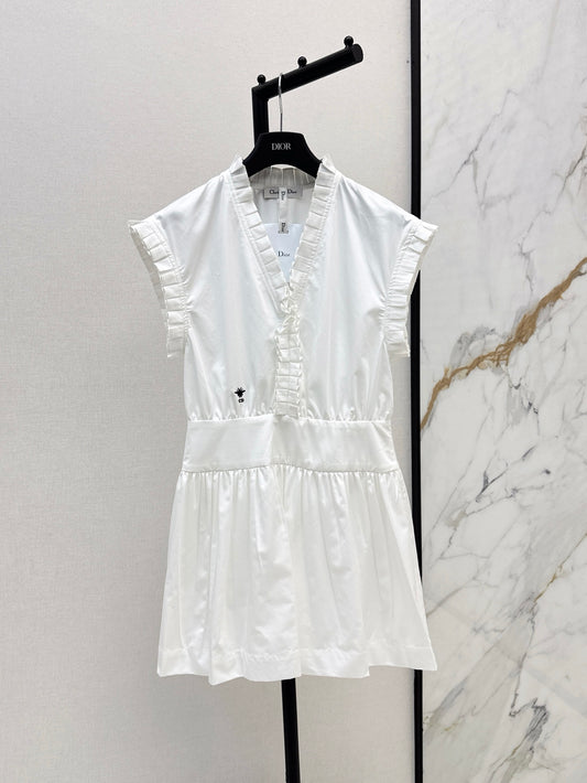 CD 25ss ruffle sleeveless dress