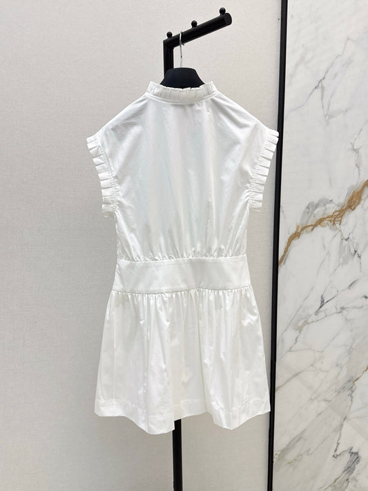 CD 25ss ruffle sleeveless dress