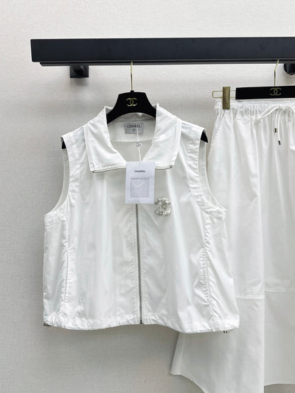 Chan 25ss vest skirt set