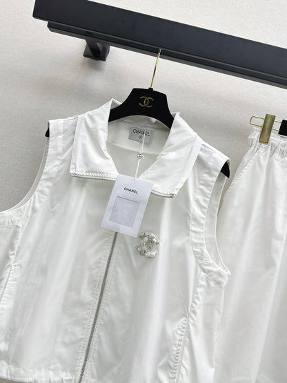 Chan 25ss vest skirt set