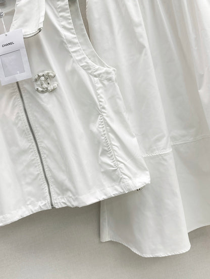 Chan 25ss vest skirt set