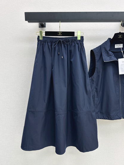 Chan 25ss vest skirt set