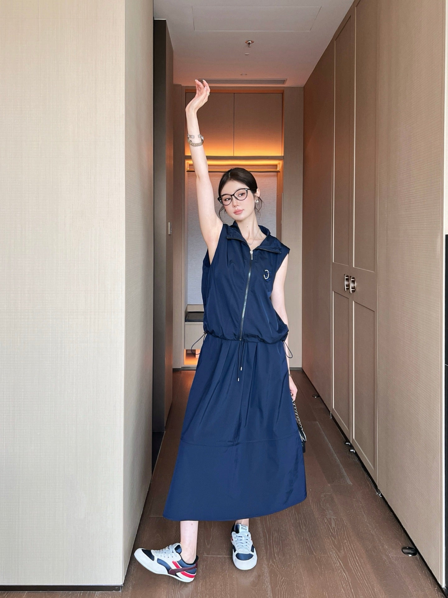 Chan 25ss vest skirt set