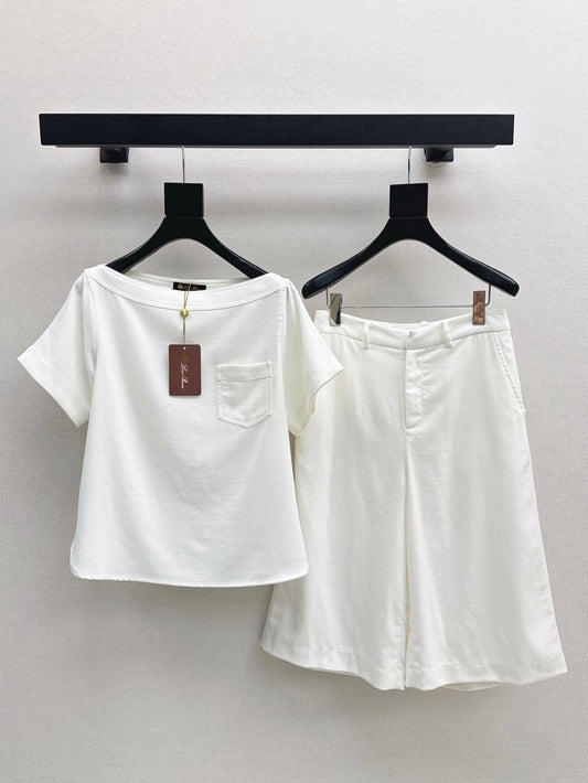 Loro 25ss tee short set