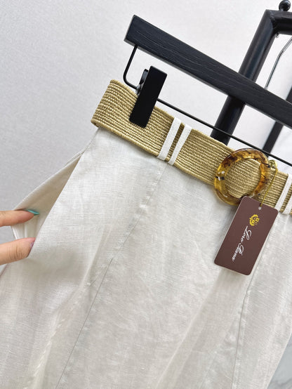 Loro 25ss linen skirt