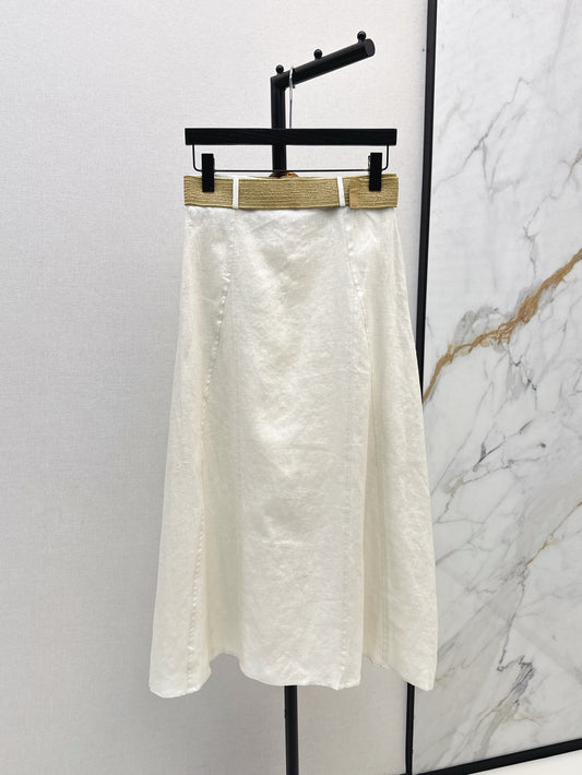Loro 25ss linen skirt