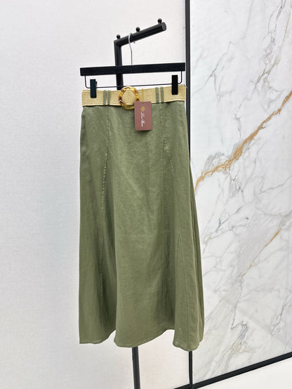 Loro 25ss linen skirt